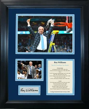 Framed Roy Williams North Carolina Facsimile Engraved Auto NCAA 12"x15" Photo