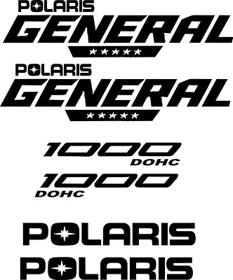 POLARIS GENERAL STICKER BUY 1 GET 1 FREE DECALS A MUST HAVE TOTAL OF 6 DECALS