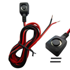 12V 24V Momentary Push Button Switch, 0.5M Pre-Wired Cable and Double-Sided T...