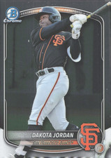2025 Bowman Draft Chrome - #BDC-139 Dakota Jordan Giants