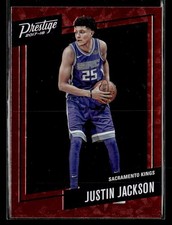 2017-18 Panini Prestige #15 Justin Jackson Micro Etch Rookies Red card