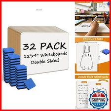 Skglow 32 Pack 9"X12" Small White Boards Students,Portable Mini Dry Erase