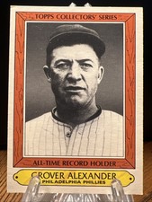 1985 Topps Woolworth All Time Record Holders #2 Grover Alexander
