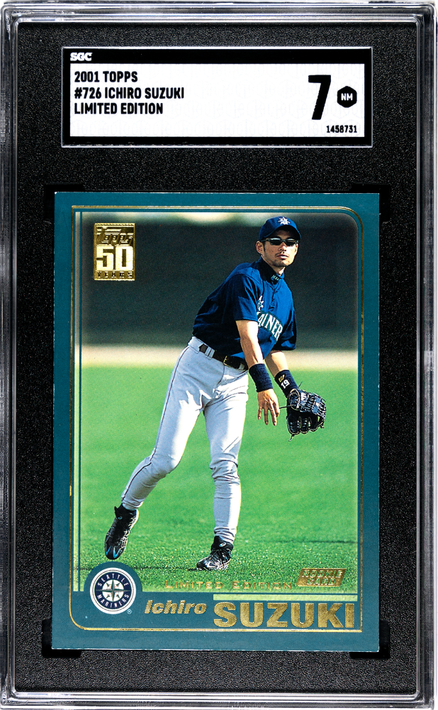 安い通販 銀座 【PSA8 AUTO10】2001 TOPPS イチロー ICHIRO #726