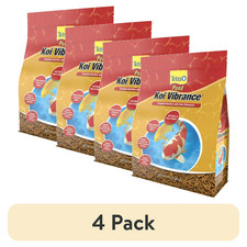 4 pack Tetra Pond Koi Vibrance Color Enhancing Floating Pond Fish Food, 1.43lb