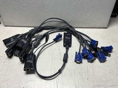 Lot of 7 ATEN Altusen KA9570 USB VGA KVM Adapter Module Cables