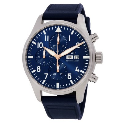 IWC Pilot's Le Petit Prince Chronograph Automatic Blue Dial Watch IW378011