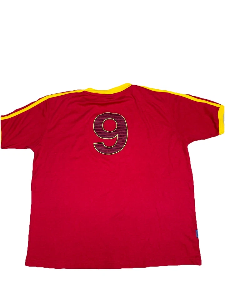 Vintage Espana Spain Football Red Ringer Tee Size XL - Image 2 of 4