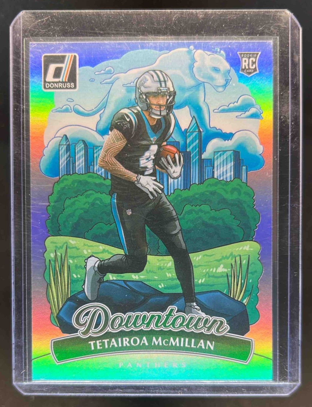 2025 Donruss Tetairoa McMillan Downtown! SP RC Rookie #15 Panthers