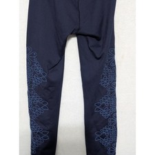 Aerie Chill Play Move Leggings Navy Blue Mandala Puff Print High Waist Womens XS