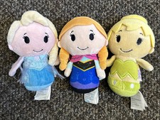 LOT Frozen Elsa Anna Disney Hallmark Itty Bittys Plush 4.5" Plush  Tinkerbell