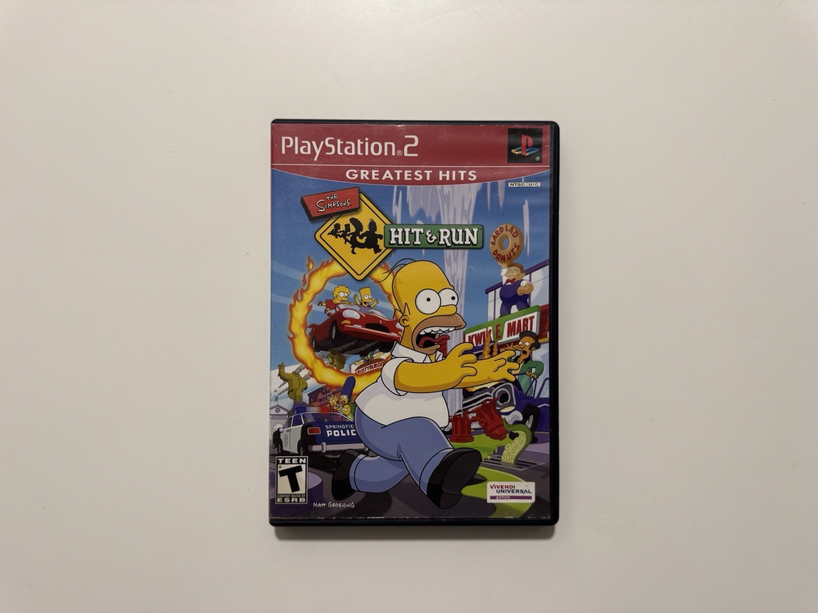 The Simpsons: Hit & Run Greatest Hits (Sony PlayStation 2) NO GAME