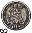 1889 Seated Liberty Dime, Better Date