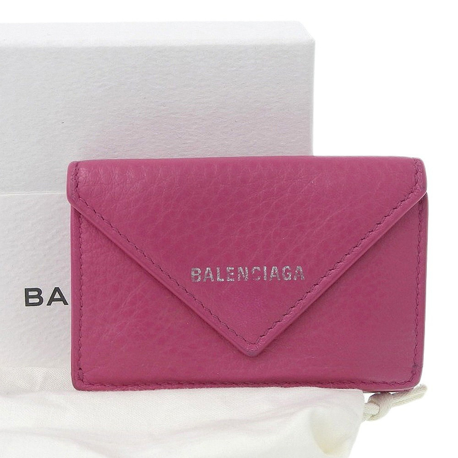 Balenciaga BALENCIAGA paper mini wallet with hook tri-fold Balenciaga BALENCIAGA paper mini wallet with hook tri-fold