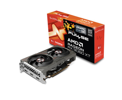 Sapphire Radeon RX 9060 XT PULSE 8GB GDDR6 PCIe 5.0 Grafikkarte HDMI 2x DP