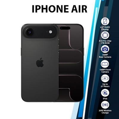 Apple iPhone Air - 1 TB - Space Black (Unlocked) for sale online