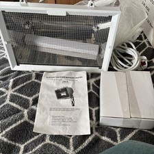 Electric Halogen Marquee Heater & Pole Bracket 1000W Warm Glow 