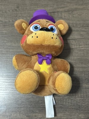 2020 Funko FNAF Five Nights Freddys Plush 8  Rockstar Freddy Fazbear Purple Hat