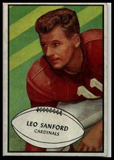 Leo Sanford Chicago Cardinals 1952 Bowman Football Card #39 FREE SHIPPING