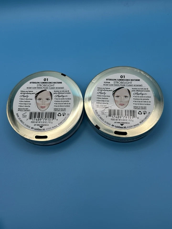 Milani Cosmetics Strobelight Instant Glow Powder ~ 01 Afterglow ~ Lot of 2 #C76 - Image 2 of 2