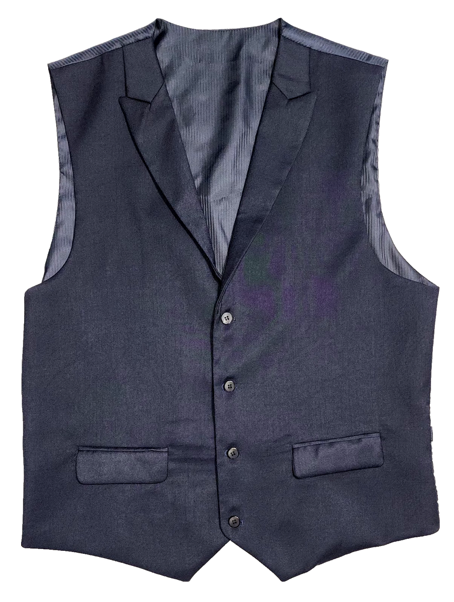 navy blue mens dress vest Savile Blue Wool Blend Suit Vest