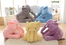 New 40cm Elephant Plush Pillow Christmas Gift for Kids Short Plush PP Cotton