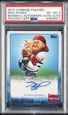 2015 TOPPS GPK BB AUTO MIKE PIAZZA PSA 6 AUTO AUTHENTIC