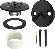 Trip Lever Tub Drain Kit, Bathtub Drains Stopper Replacement Set with Trip Lever