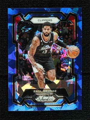2023-24 Panini Prizm Blue Ice Prizm 60/125 Paul George #101 0lj0