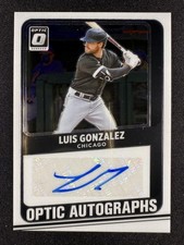 2021 Panini Donruss Optic #OA-LG Luis Gonzalez Optic Autograph