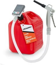 DeWay Gas Can Fuel Transfer Pump with Trigger Nozzle, Fast 3.8 GPM Flow Rate NEW