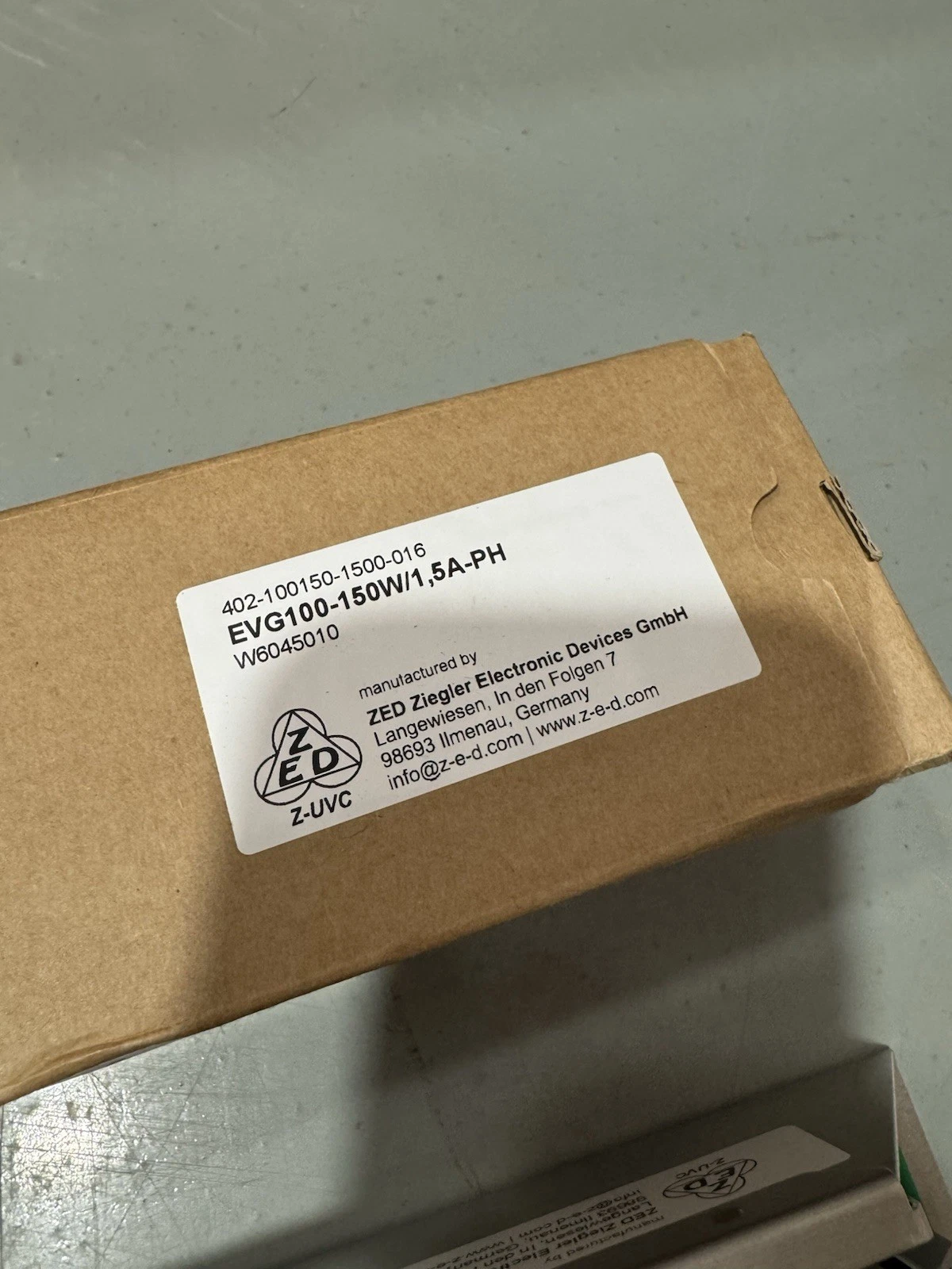 ATG Electronic Ballast EVG100-150W/1.5A-PH W6045010 Evoqua Brand New 7