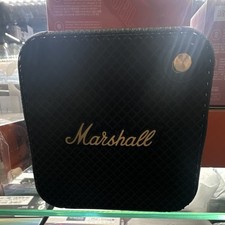 Marshall Portable Bluetooth Speaker Rectangular Black/Gold Used