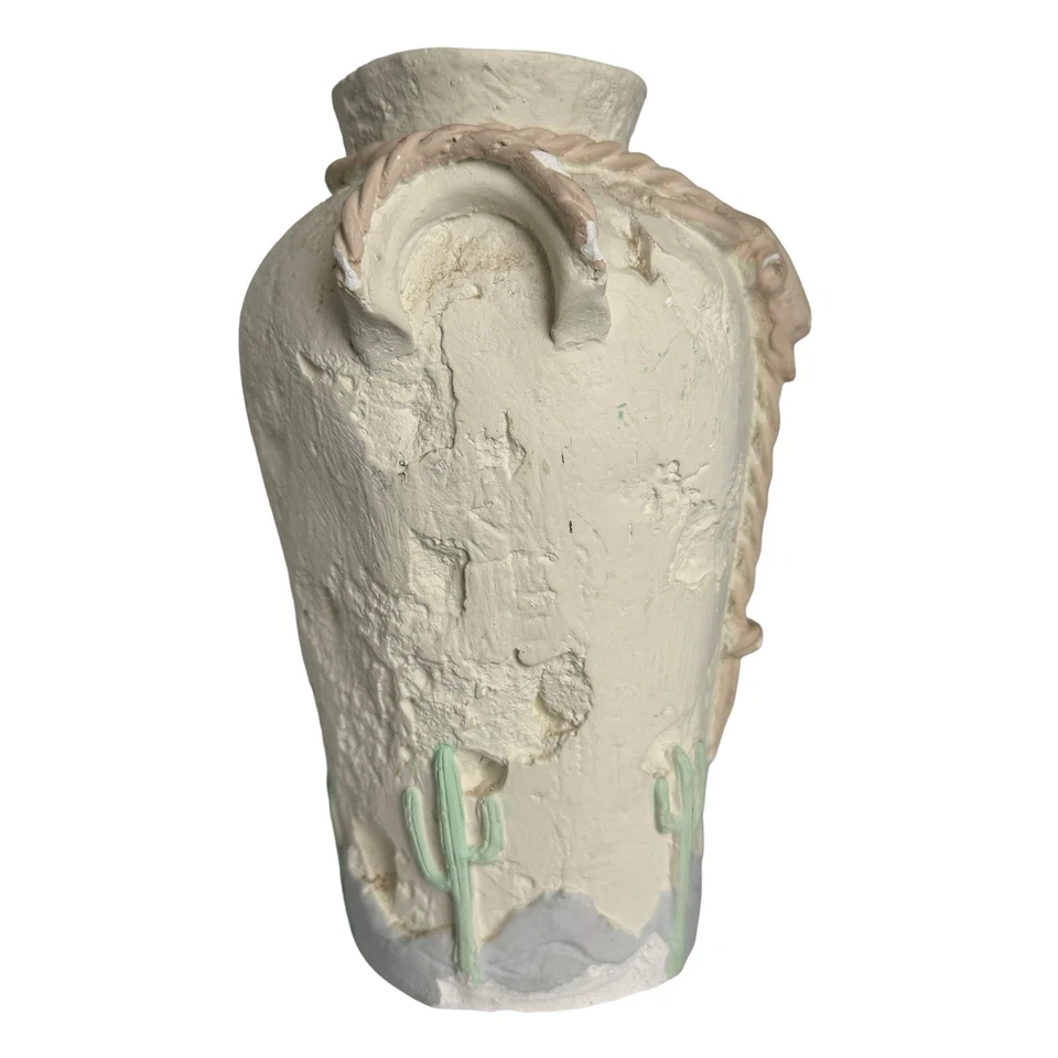 Jarrón vintage pastel suroeste decoración del hogar cerámica rosa occidental Foto 2 de 4