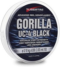 Filo Tubertini Gorilla UC-4 Black 150 mt 0,16-0,20-0,22-0,25-0,30