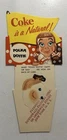 Vintage 1950's Coca-Cola "Polka Dottie" Carton Insert "Coke is a Natural" NOS
