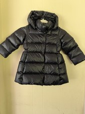 Girls Polo Ralph Lauren Black Hooded Down Puffer Winter Jacket Coat Size 3 NEW