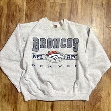 Denver Broncos NFL AFC 90s Football Team White Crewneck Sweatshirt RM1018