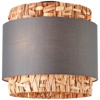 Deckenlampe, 35 Cm HöHe, Ø 35 Cm, 2 X E27, Max. 60 W, Grau/Beige