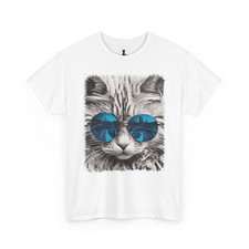 Sunglasses Cat Face Tee, Cat Lover Gift, Sunglasses Cat Shirt, Animal Graphic