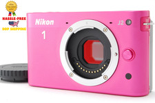 Nikon 1 J2 Pink Mirrorless Digital Camera Body Near MINT w/Case From Japan