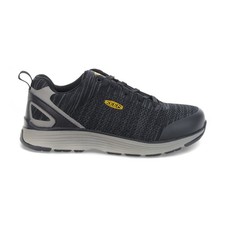 Zapatos de trabajo Keen Sparta de franela negra/gris CSA con puntera de aluminio para hombre 1024201