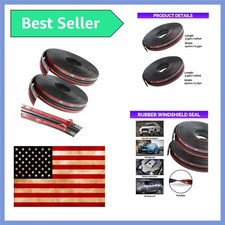 2pcs Windshield Trim22 Ft Windshields Rubber Sealcar Door Seal Car Sunroof ...
