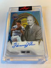 2026 Leaf Metal Presidents Day Tommy John Auto Blue Lazer Encased Card SSP #1/1