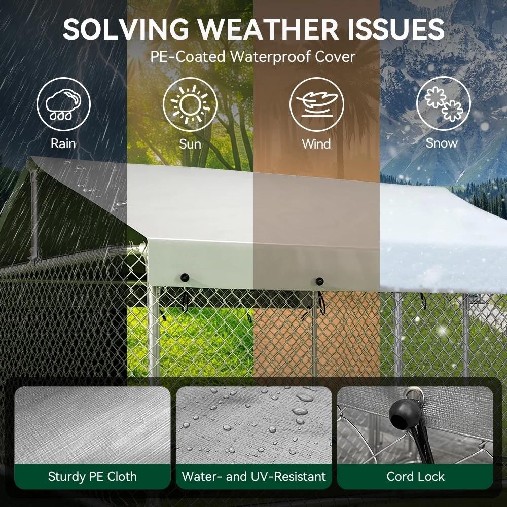 DOMIPET XL Outdoor Dog Kennel Outside Dog Exercise Pen Pet Playpen GIFT FOR PETS