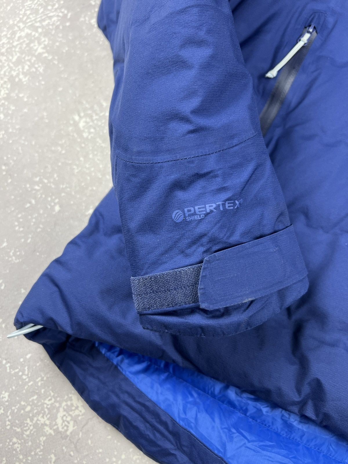 Rab Valiance Jacket Down Puffer Pertex Shield NIKWAX Waterproof Womens M Blue image 5