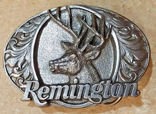 Remington Bergamot Hunting Buck Deer Belt Buckle USA First Production Run 1994