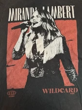 Miranda Lambert Wildcard Tour Shirt Woman’s Size Small 2020 Dates On Back Black