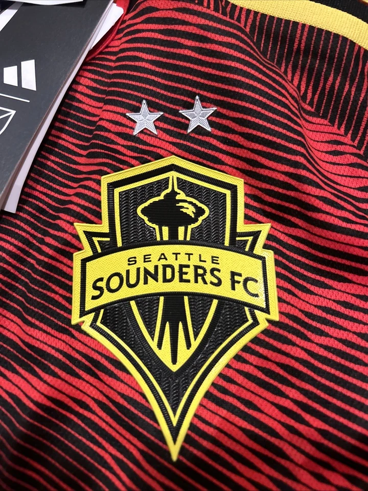 adidas MLS Seattle Sounders FC Authentic Away Jersey Sz M HI1837 Men’s Soccer - Image 4 of 4