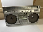 VTG SHARP GF-8989 Boombox Radio Cassette Player; Look & Read, Works, No Cord